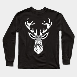 deer head art Long Sleeve T-Shirt